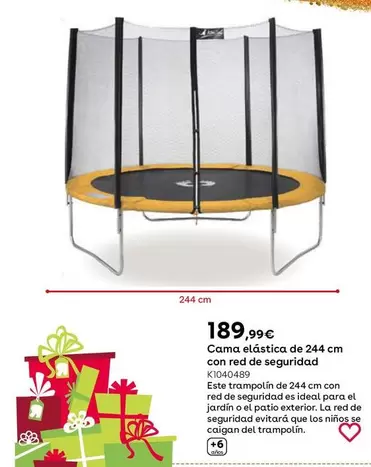 Oferta de Sun&Sport - Cama Elástica De 244 Cm Con Red De Seguridad por 189,99€ en ToysRus