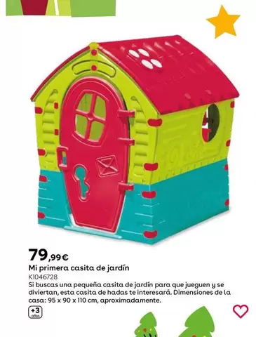 Oferta de Sun&Sport - Mi Primera Casita De Jardín por 79,99€ en ToysRus