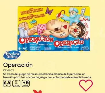 Oferta de Hasbro Gaming - Operacion en ToysRus