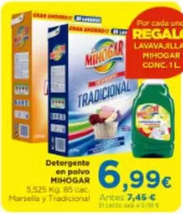 Oferta de Mihogar - Detergente En Polvo por 6,99€ en Aquabel Perfumerías