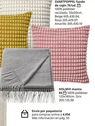 Oferta de HoLMVI Manta por 495€ en IKEA