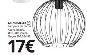 Oferta de Grindfallet - Lámpara De Techo por 17€ en IKEA