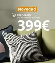 Oferta de Sofa Cama De 2 Plazas por 399€ en IKEA