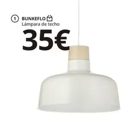 Oferta de Bunkeflo - Lámpara De Techo por 35€ en IKEA