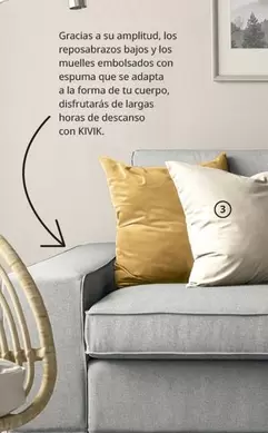 Oferta de Kivik - Gracias A Su Ampitud, Los Reposabraszos Baios Y Los Muelles Empulados Con Espuma Que Se Adapta en IKEA