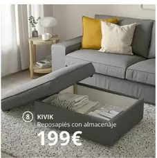 Oferta de Kivik - Kivik - Reposapiés Con Almacenaje por 199€ en IKEA