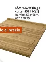 Oferta de Lámplig Tabla De Cortar por 13€ en IKEA