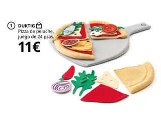 Oferta de Duktig - Pizza De Peluche Juego por 11€ en IKEA