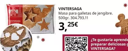 Oferta de Vintersaga Masa Para Galletas De Jengibre por 3,25€ en IKEA