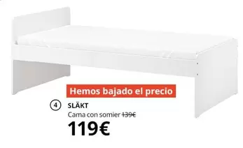 Oferta de Sl4kt Cama Con Sommier por 119€ en IKEA