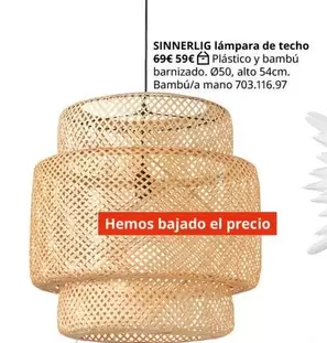 Oferta de Sinnerlig -  Lampara De Techo por 69€ en IKEA