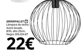 Oferta de Grindfallet - Lámpara De Techo por 22€ en IKEA