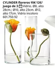 Oferta de Cylinder Floreros por 12€ en IKEA