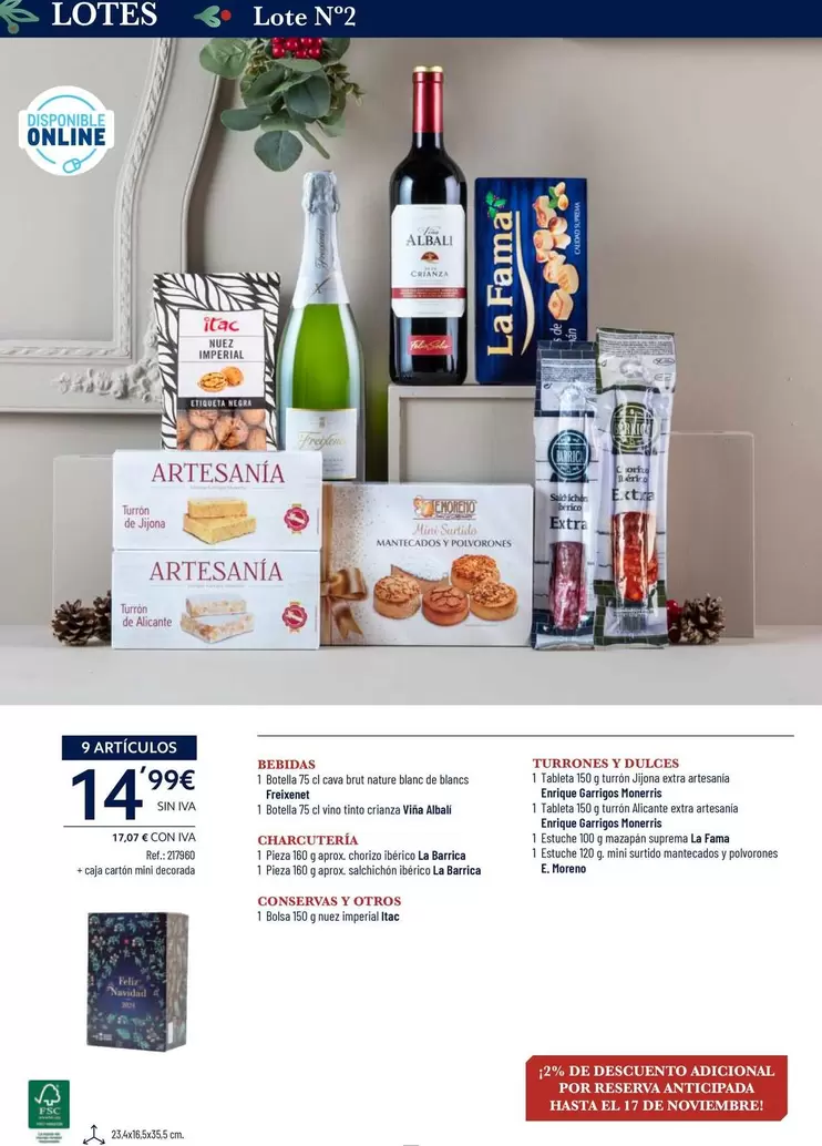 Oferta de Bebidas, Charcuteria, Conservas Y Otros, Turrones Y Dulces por 14,99€ en Makro