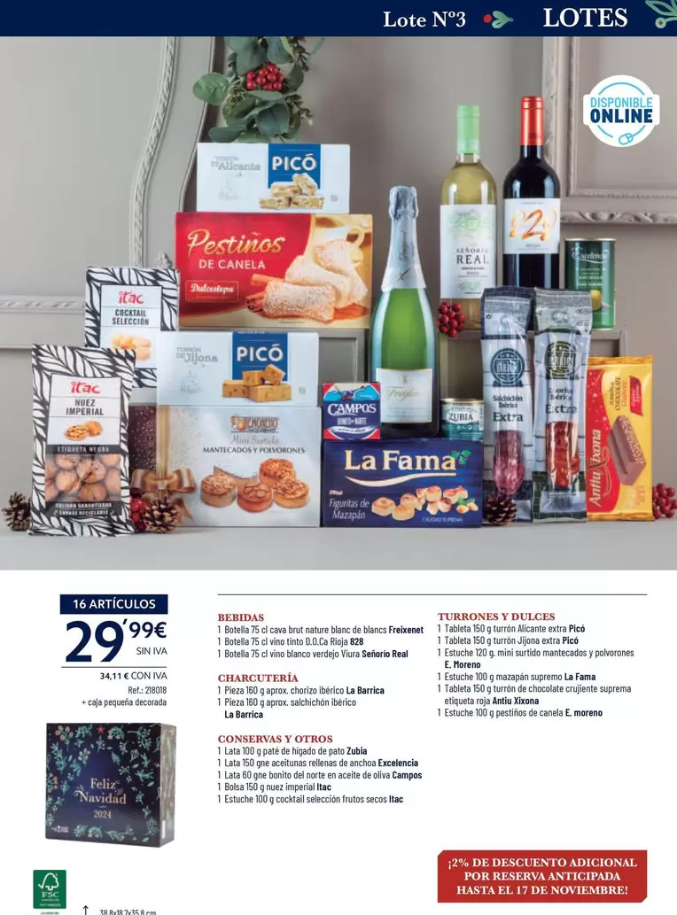 Oferta de Bebidas, Charcuteria, Conservas Y Otros, Turrones Y Dulces por 29,99€ en Makro