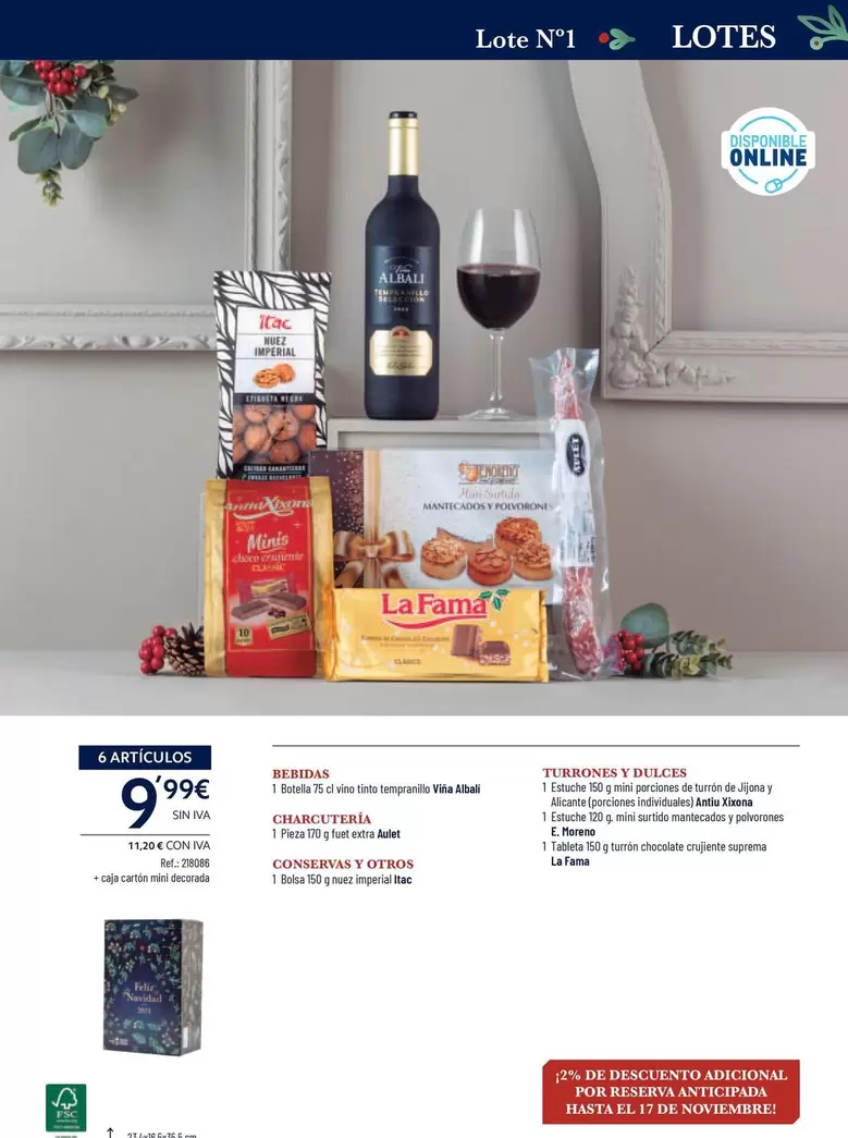 Oferta de Bebidas, Charcuteria, Conservas O Otros, Torrones Y Dulces por 9,99€ en Makro