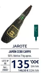 Oferta de Jarote - Jamon Cebo Campo por 135€ en Makro