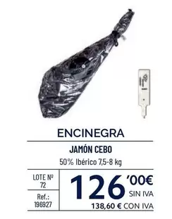 Oferta de Encinegra - Jamón Cebo por 126€ en Makro