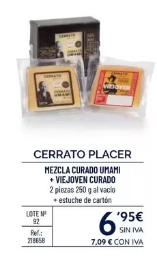 Oferta de Cerrato Placer - Mezcla Curado Umami + Viejoven Curado por 6,95€ en Makro