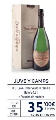 Oferta de Juvé Y Camps - D.O. Cava Reserva De La Familia  por 35€ en Makro