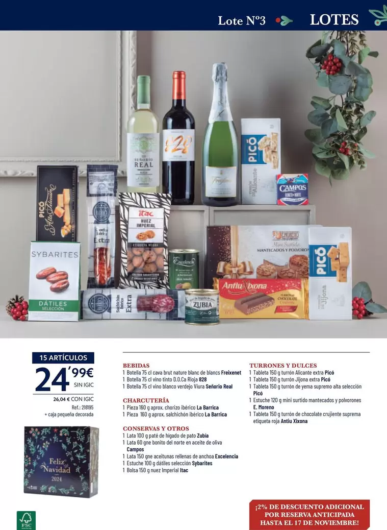 Oferta de Bebidas, Charcuteria, Conservas Y Otros, Turrones Y Dulces por 24,99€ en Makro