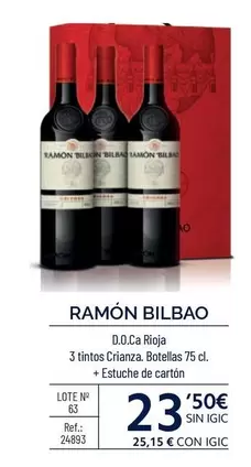 Oferta de Ramón Bilbao - D.O.Ca Rioja por 23,5€ en Makro