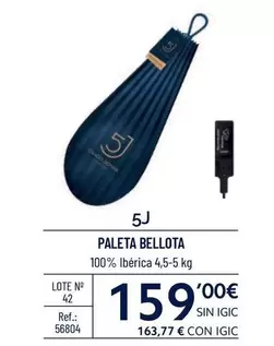 Oferta de 5J - Paleta Bellota por 159€ en Makro