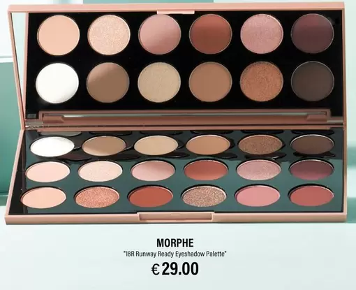 Oferta de Morphe - "18R Runway Ready Eyeshadow Palette" por 29€ en Ryanair