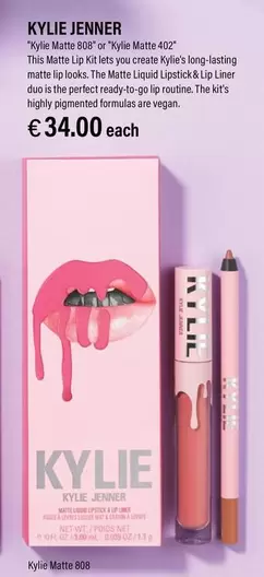 Oferta de Kylie Jenner - "Kylie Matte 808" Or "Kylie Matte 402"  por 34€ en Ryanair