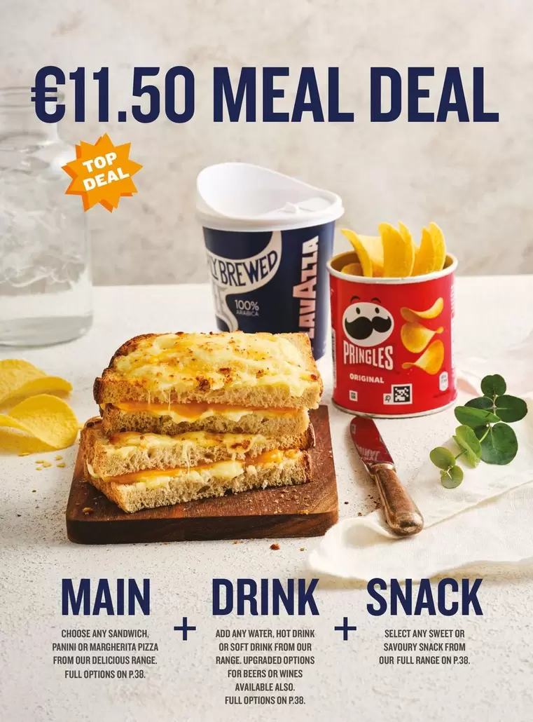 Oferta de Meal Deal por 11,5€ en Ryanair