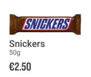 Oferta de Snickers  por 2,5€ en Ryanair