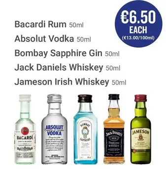 Oferta de Bacardi - Rum por 6,5€ en Ryanair