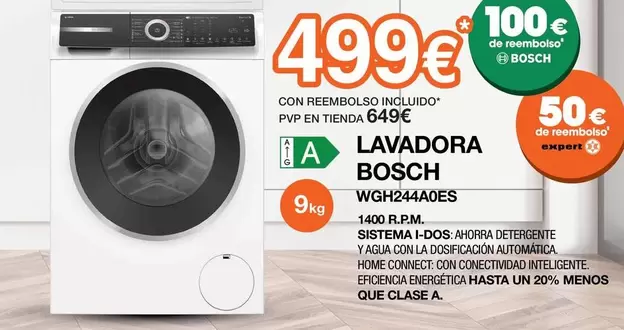 Oferta de Bosch - Lavadora  por 499€ en Expert