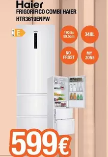 Oferta de Haier - Frigorifico Combi HTR3619ENPW  por 599€ en Expert