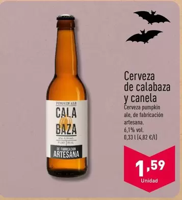 Oferta de Cerveza De Calabaza Y Canela por 1,39€ en ALDI