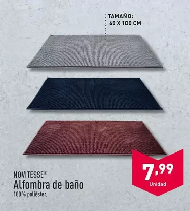 Oferta de Novitesse - Alfombra De Baño por 6,99€ en ALDI