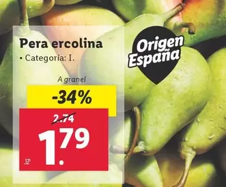 Oferta de Pera Ercolina por 1,79€ en Lidl