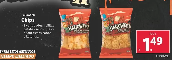 Oferta de Halloween - Chips  por 1,49€ en Lidl