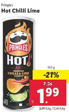 Oferta de Pringles - Hot Chilli Lime por 1,99€ en Lidl