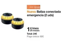 Oferta de SOS Road - Nueva Baliza Conectada Emergencia  por 24€ en Orange