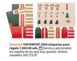 Oferta de Vinterfint - 2024 Etiquetas Para Regalo por 1,5€ en IKEA