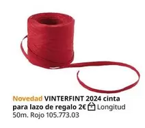 Oferta de Vinterfint 2024 Cinta Para Lazo De Regalo por 2€ en IKEA