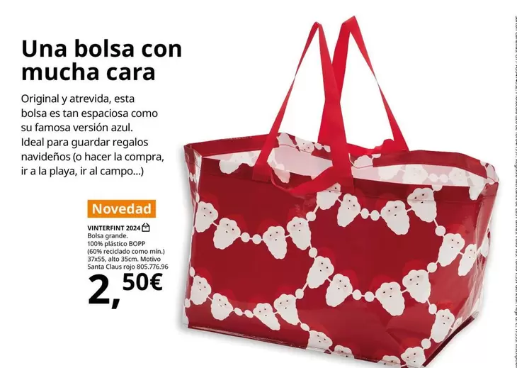 Oferta de Famosa - Uha Bolsa Con Mucha Cara por 2,5€ en IKEA