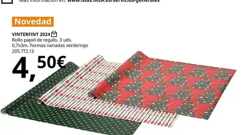 Oferta de Winterprint - Rollo Para Perlas Cerega 3 Uds. por 4,5€ en IKEA