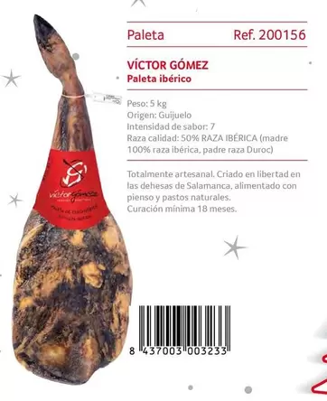 Oferta de Víctor Gómez - Paleta Ibérico en Gros Mercat