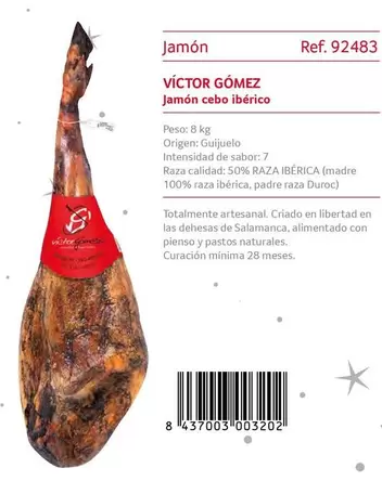 Oferta de Víctor Gómez - Jamón Cebo Ibérico en Gros Mercat