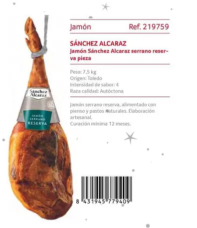 Oferta de Sánchez Alcaraz - Jamón en Gros Mercat