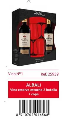 Oferta de Albali - Vino Reserva Estuche + Copa en Gros Mercat