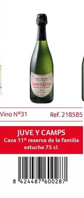 Oferta de Juvé Y Camps - Cava 11° Reserva De La Familia en Gros Mercat