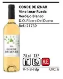 Oferta de Conde De Iznar - Vino Rueda Verdejo Blanco en Gros Mercat